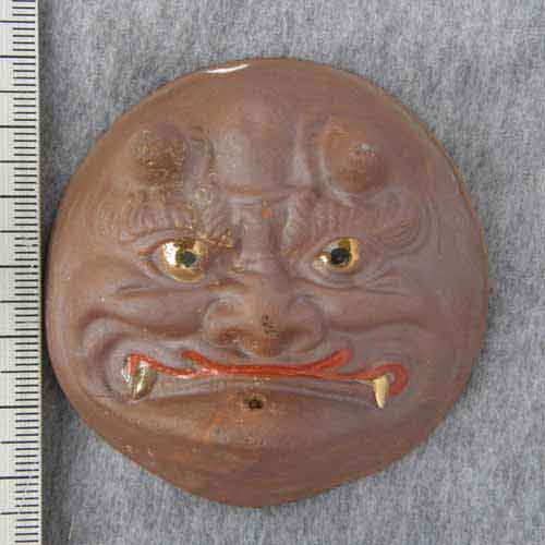 九谷焼鬼面盃の鬼面と見込