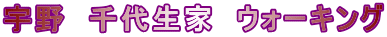 宇野　千代生家　ウォーキング